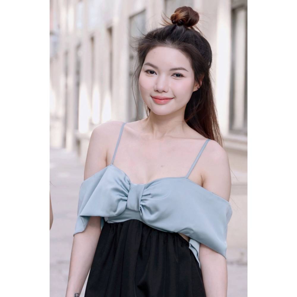 [NHẬP MÃ NOVFALAZSOCIAL02 GIẢM 40K ĐƠN 199K  ] Đầm cup Maybi lụa  2 màu