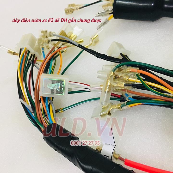 [HCM]dây điện sườn xe 82 đề DH xài chung