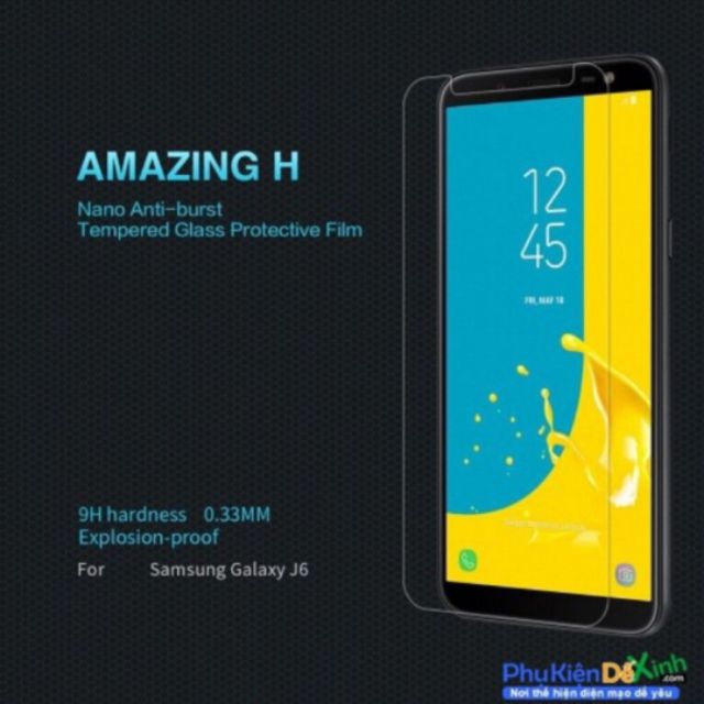 Kính cường lực Samsung Galaxy J6 2018 Nillkin 9h hàng cam kết hàng đúng mô tả chất lượng đảm bảo đa dạng mẫu mã và kích cỡ