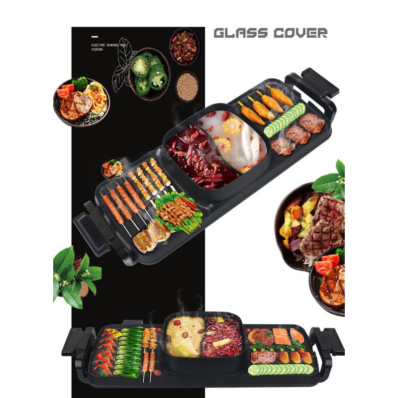 Nồi Lẩu Nướng 3 Ngăn Cao Cấp