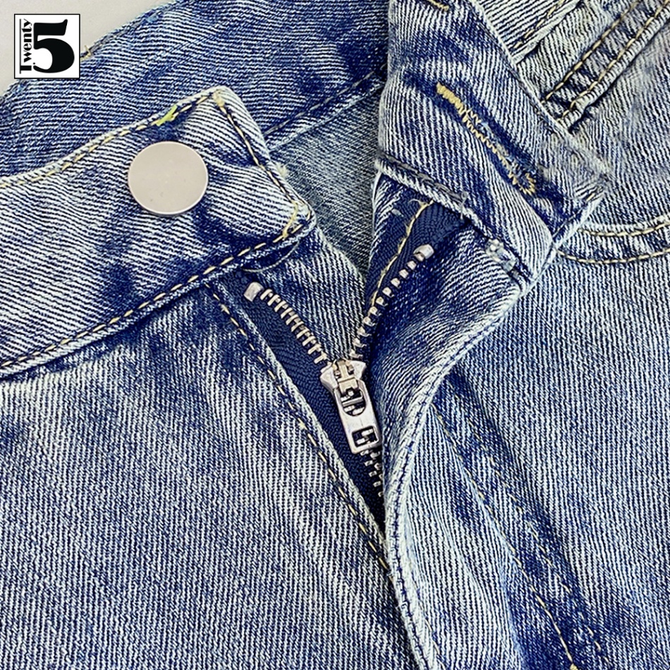 Chân váy jean dài xẻ sau Twenty.Five 5021