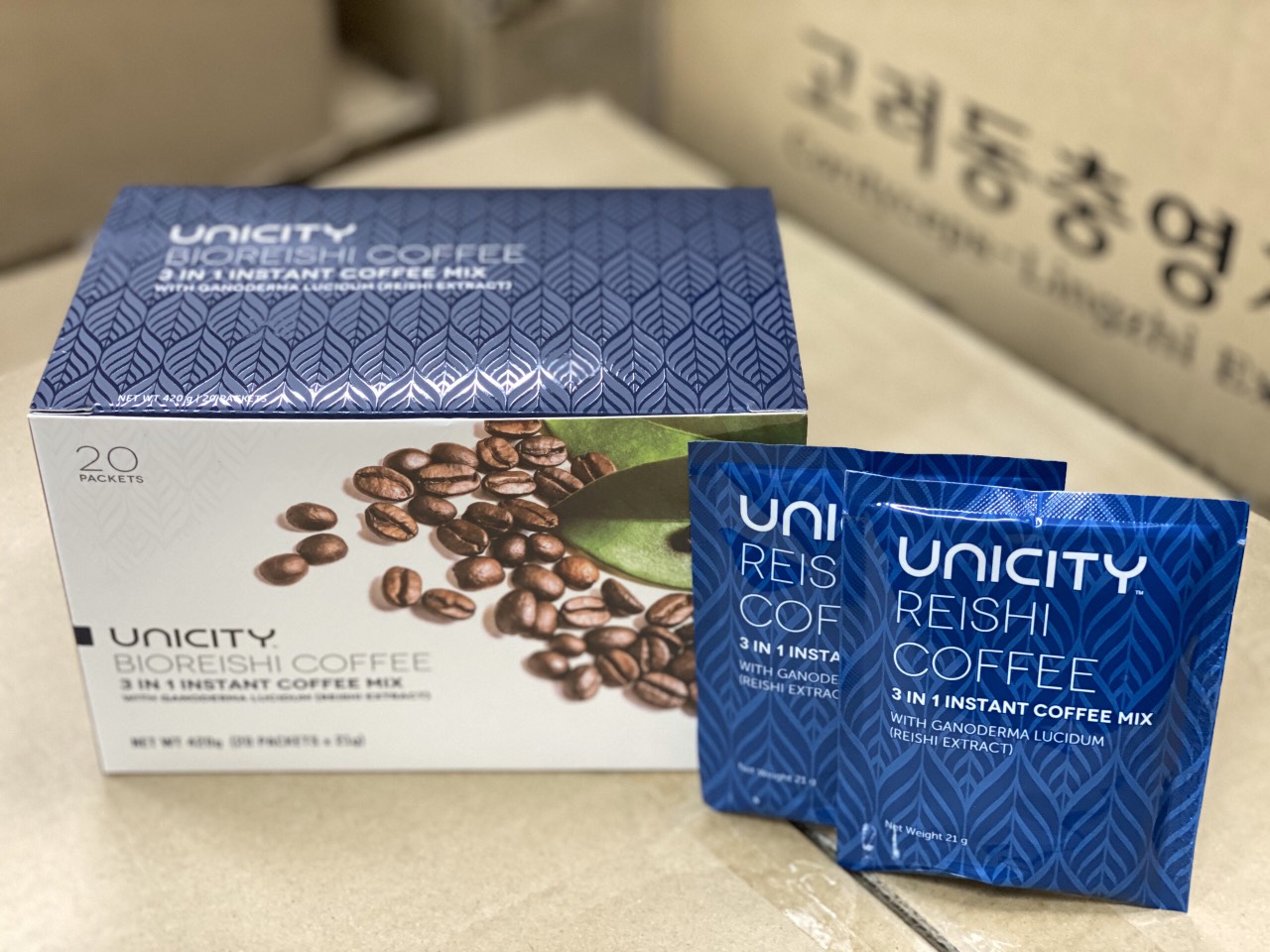 Cà Phê Nấm Linh Chi Đỏ (Bio Reishi Coffee ) Hộp 20 gói