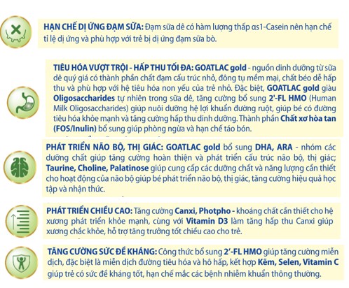 [Chính Hãng-Mẫu Mới] Sữa Dê GOATLAC GOLD 0+ 400g 0-12 tháng