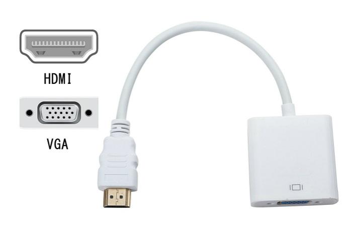 Cáp chuyển đổi HDMI sang VGA Adapter (Trắng)