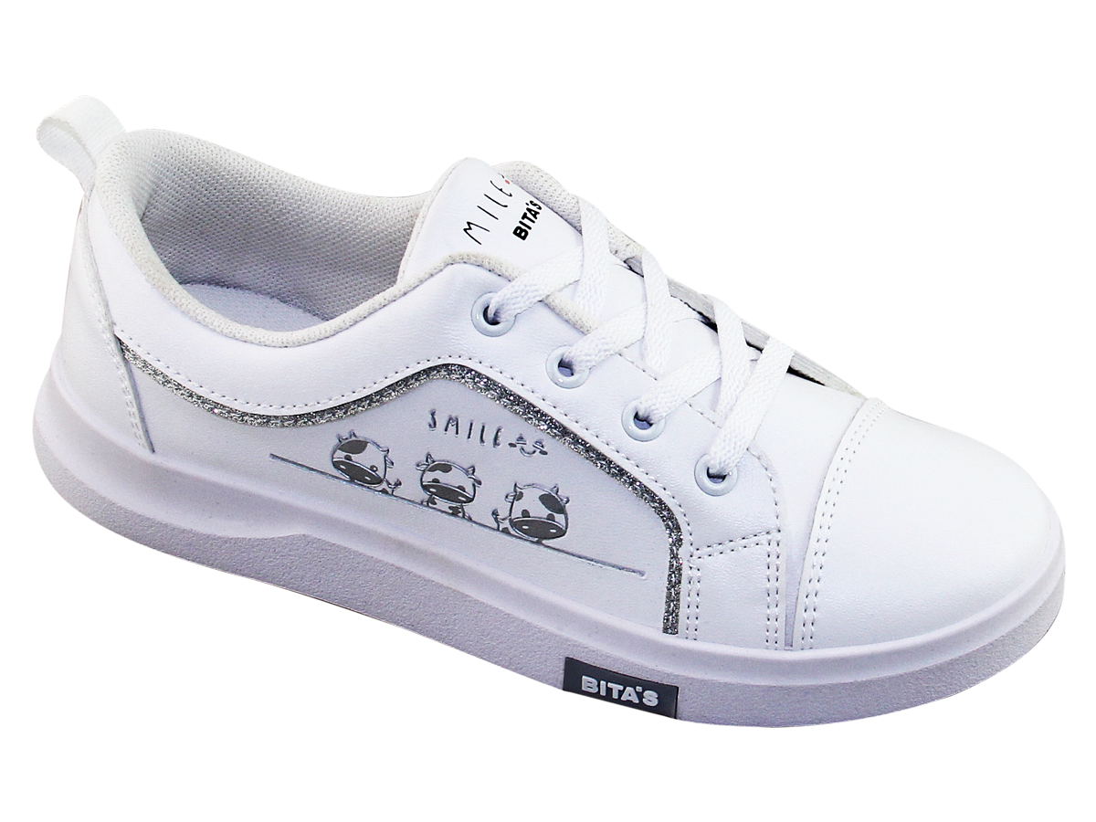 [Hoàn Xu] [SIÊU SALE] GIÀY BATA THỂ THAO BÉ GÁI HỌC SINH BITA'S GVBG.84 (CAM + ĐEN + TRẮNG) - BITAS SPORT SNEAKERS