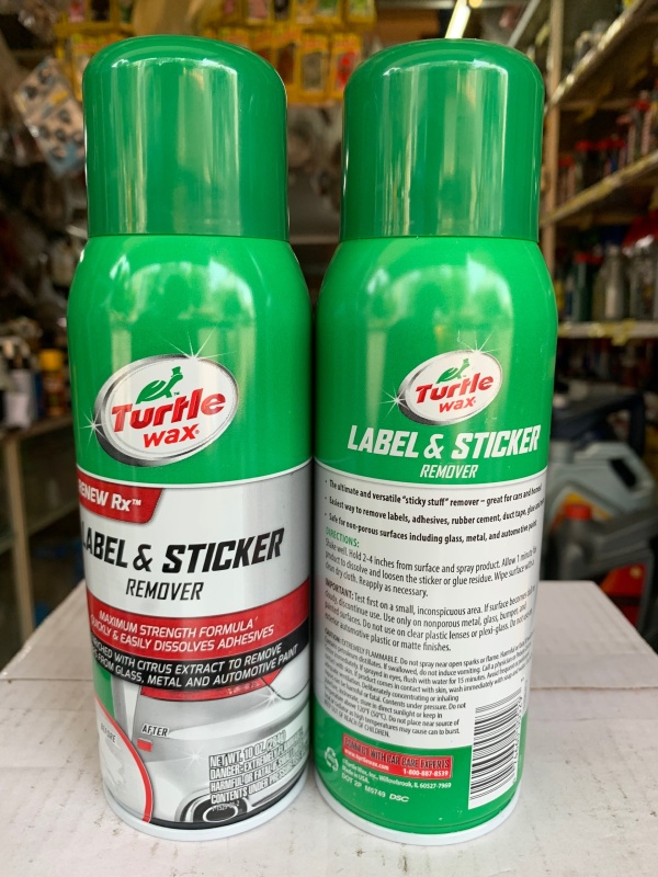 TẨY KEO TEM , DECAL .... CON RÙA LABEL & STICKER REMOVER TURTLE WAX