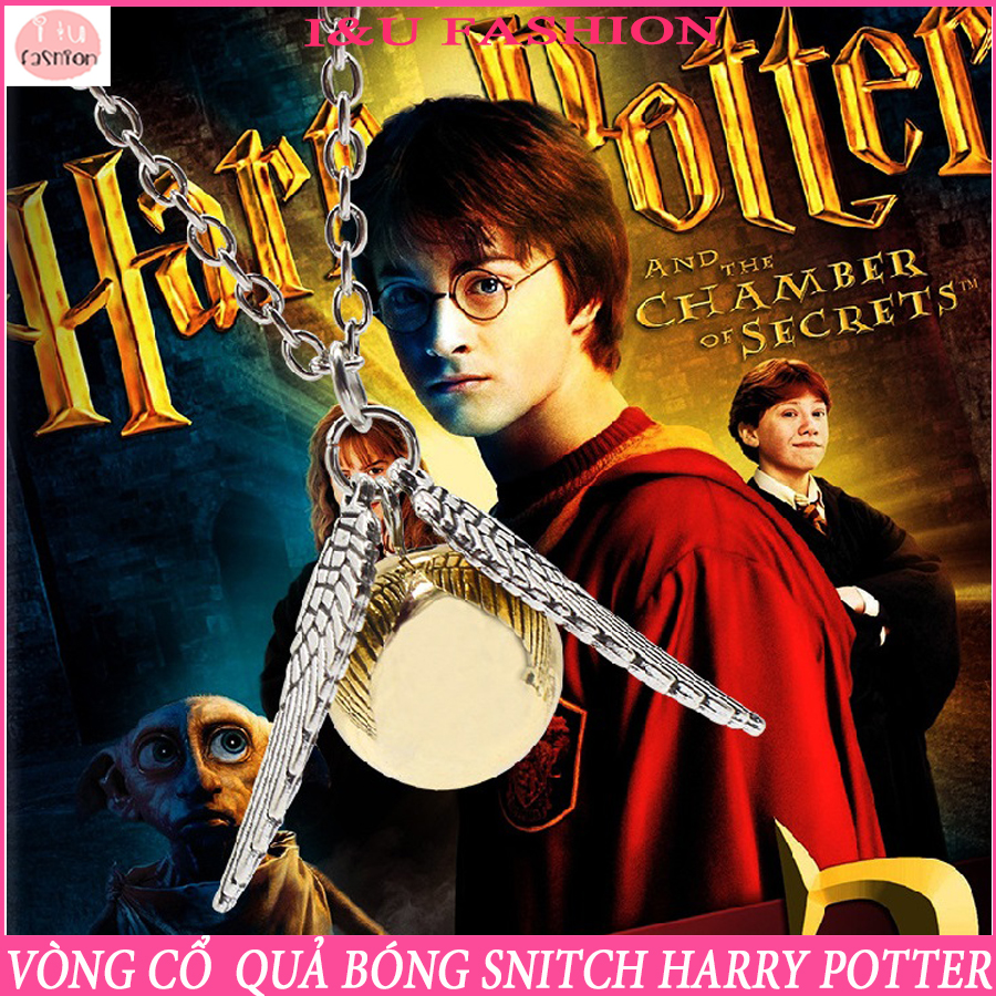 Vòng cổ dây chuyền Nam Nữ chất liệu kim loại hình quả bóng Snitch trong Harry Potter vô cùng độc đáo và ấn tượng VC-31