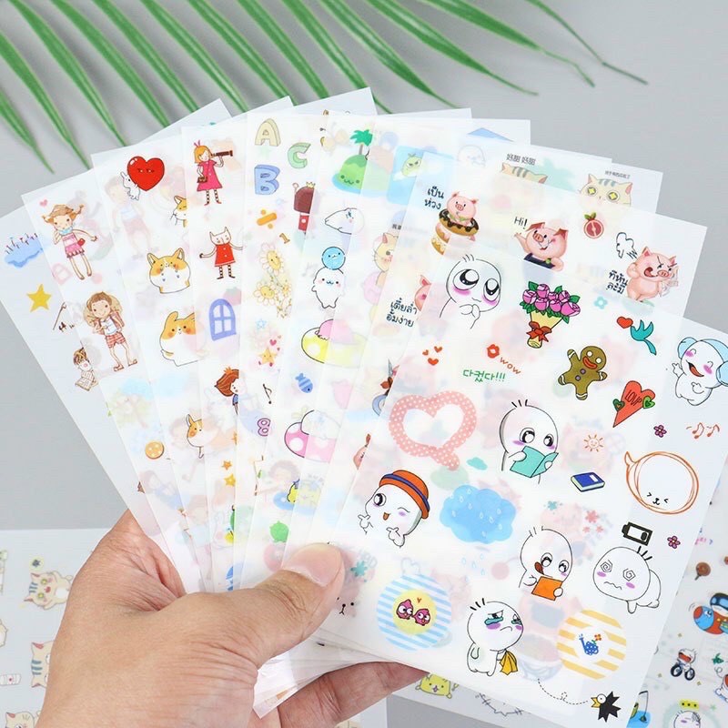 Bộ 6 sticker dán Syung