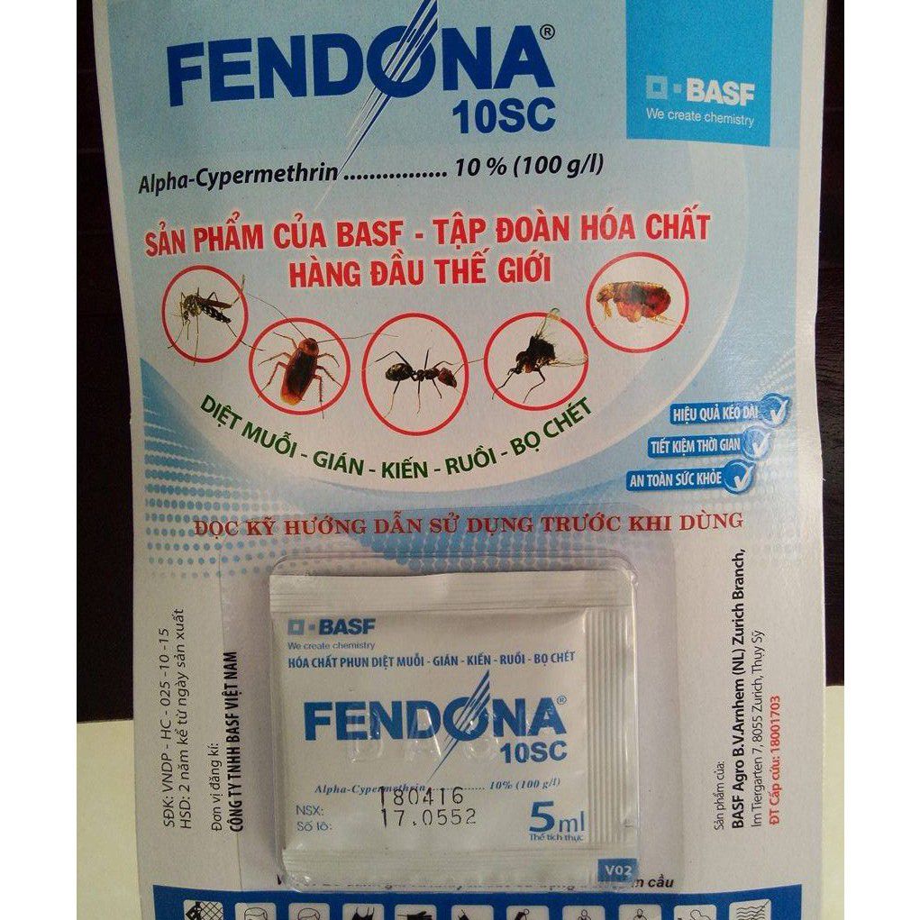 Fendona diệt muỗi, côn trùng 5ml