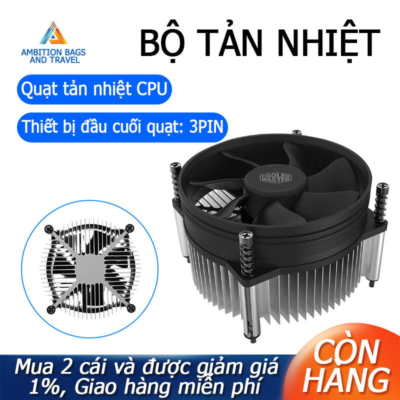 Cooler master i50 cpu cooler 92mm low noise cooling fan with heatsink for intel socket lga 1150 1151 1155 1156 cpu radiator