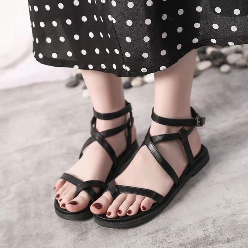 [HCM]Giày sandal nữ quai chéo cá tính