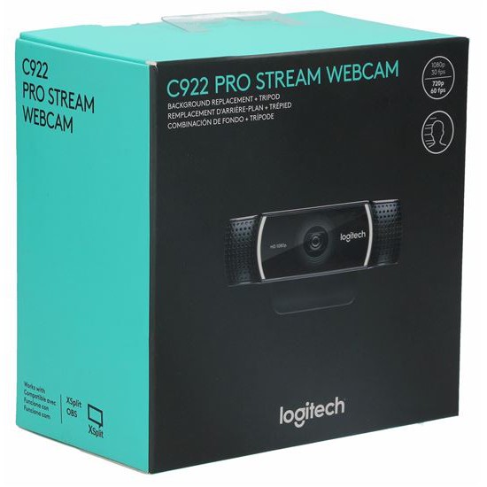 Webcam live stream góc rộng, full HD cho máy tính | Logitech C922 Pro