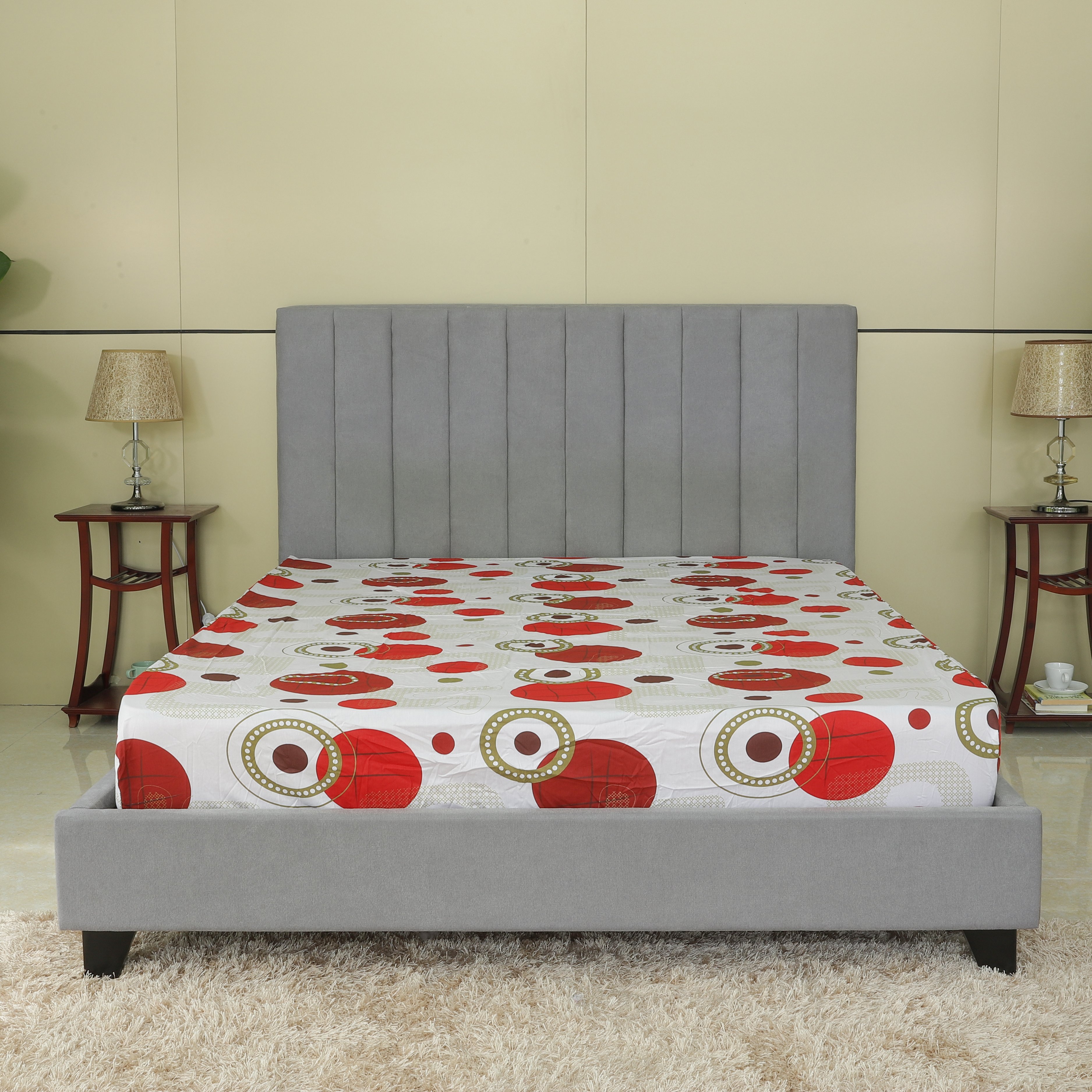 Tấm drap bọc, drap lẻ 160x200cm ( 180x200cm) cotton in hoa Hometex