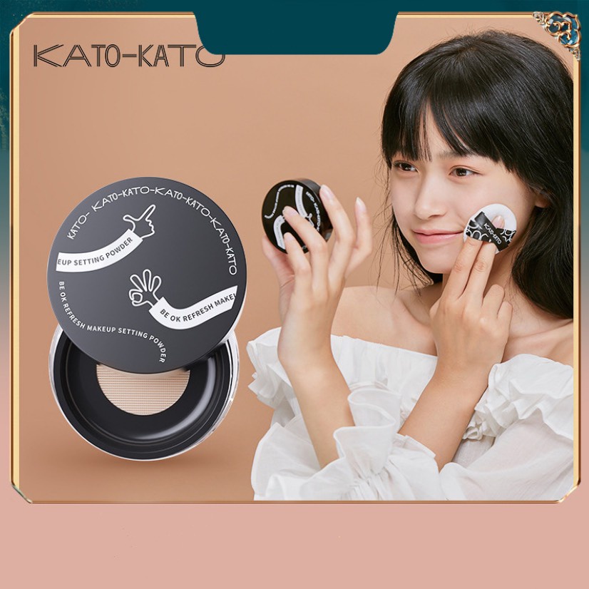 Phấn phủ bột KATO kiềm dầu mỏng nhẹ che khuyết điểm KATO01