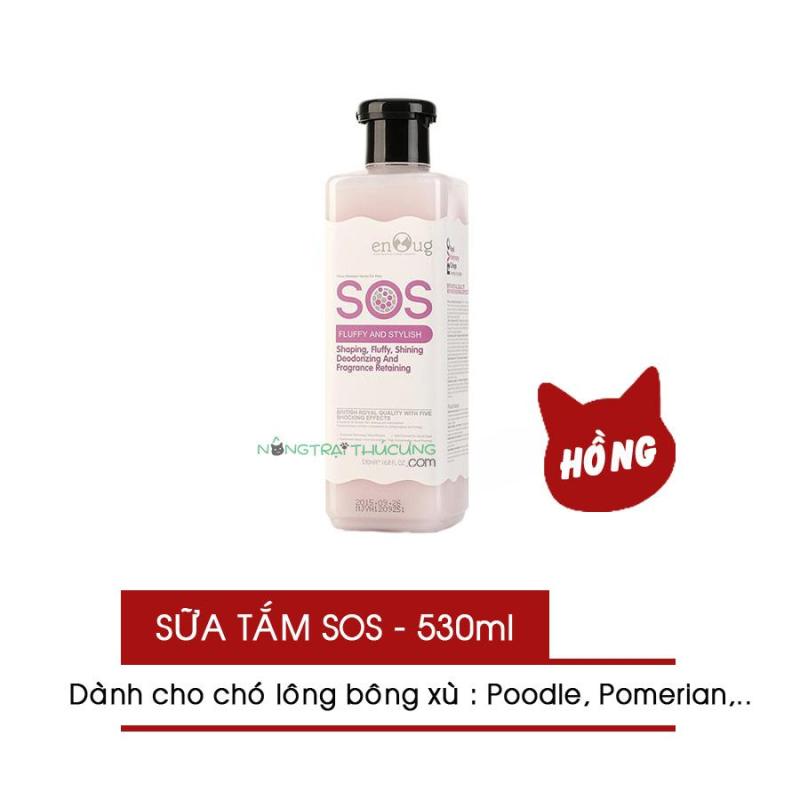 Sữa tắm SOS [Màu Hồng] 530ml - Dành cho Chó Lông Bông xù Poodle, Pomerian - [Nông Trại Thú Cưng]