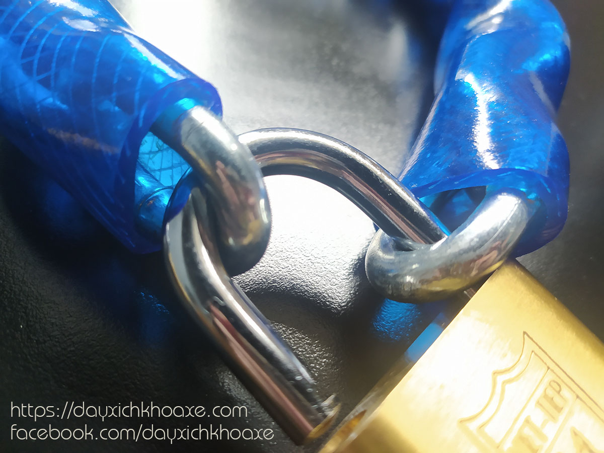 Wire chain lock door/gate Aurae (chain 8mm) - Blue - DX3A - DX3B - DX3C - DX3D