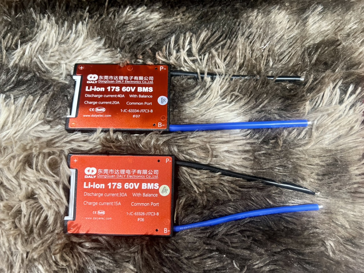 Bảng mạch chính hãng bms daly 17s 60v , bảo vệ pin li-ion 3.7v.