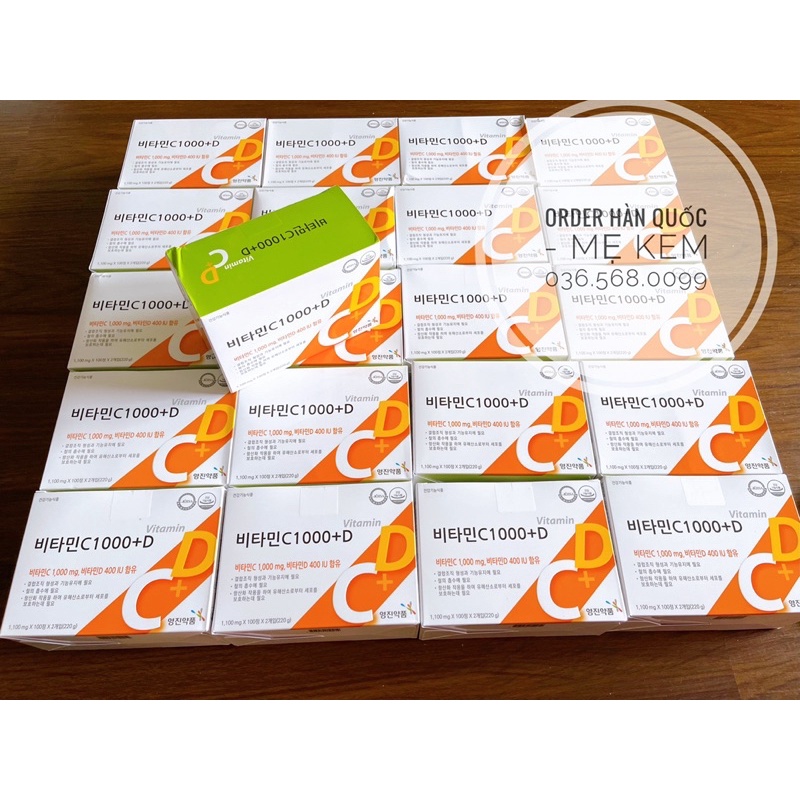 [Mẹ Kem] Vitamin C&D 1000mg