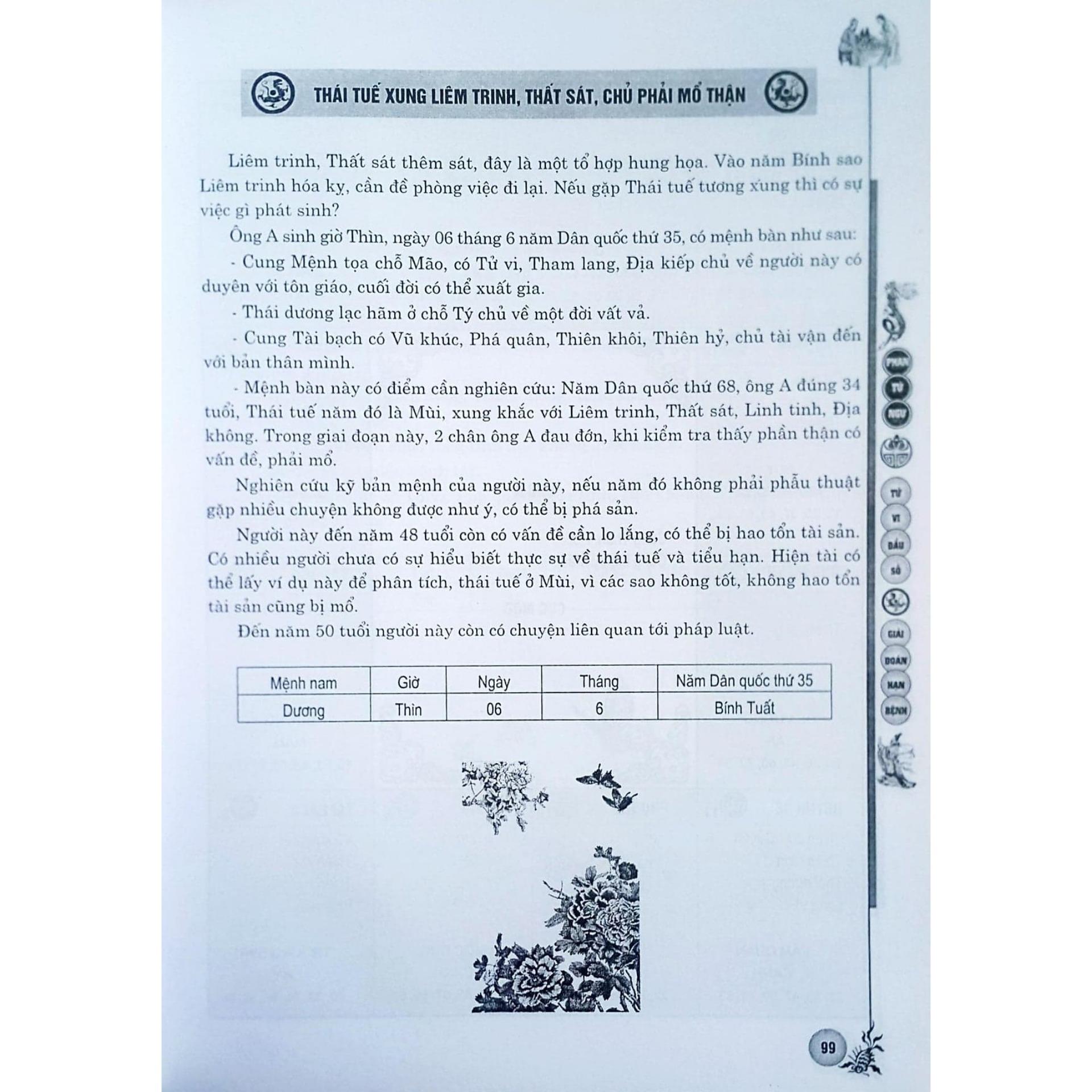 [HCM]Tử Vi Đẩu Số Giải Đoán Hạn Bệnh