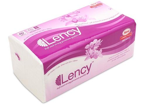 Combo 4 gói Khăn giấy lụa Lency 180 tờ ( 3 lớp )