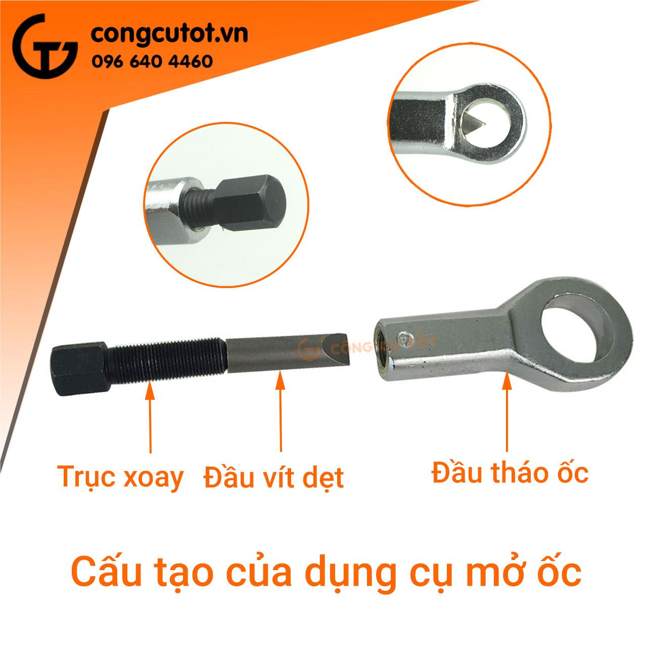 Bộ 4 món dụng cụ mở bu lông, ốc vít gỉ sét 9-27mm