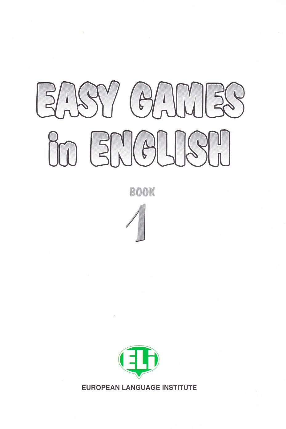 Easy games in English 1,2 (Sách màu)