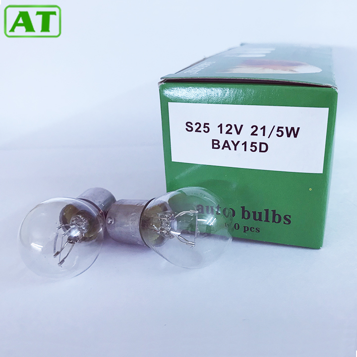 Hộp 10 Bóng Đèn Phanh Đèn Hậu Ô Tô 2 Tóc 12V-21W  AutoTech