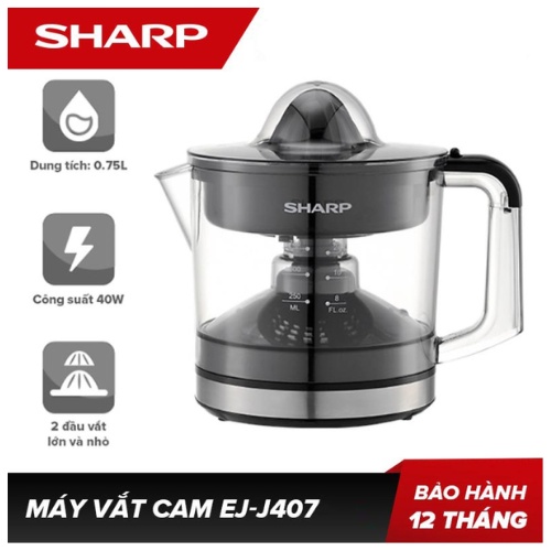 Máy Vắt Cam Sharp EJ-J407-BK/WH - Hàng Chính Hãng