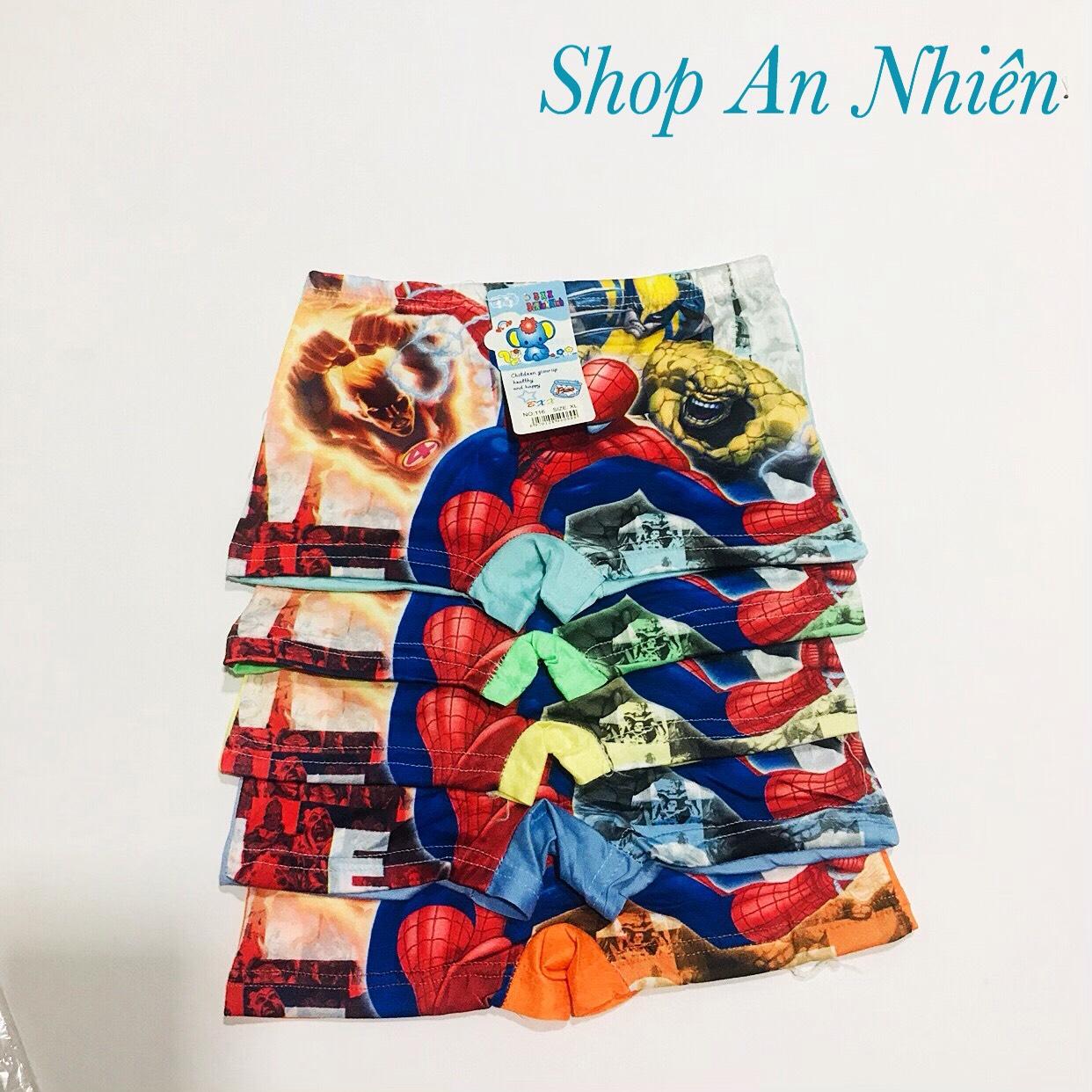 [HCM]COMBO 5 QUẦN LÓT NGƯỜI NHỆN BÉ TRAI 10-25KG