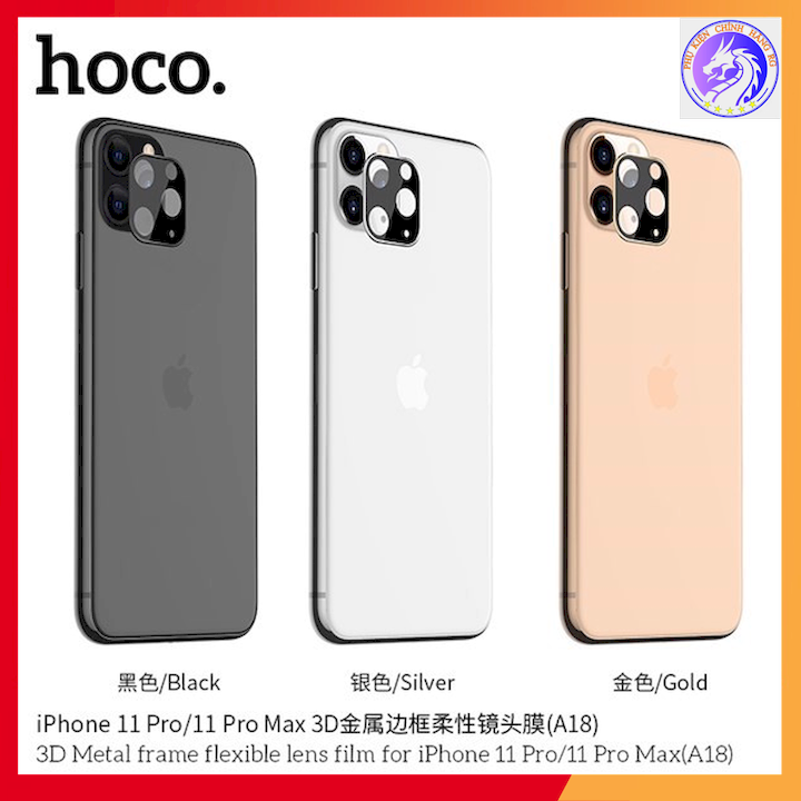 [HCM]MIẾNG DÁN BẢO VỆ CAMERA SAU ĐIỆN THOẠI IPHONE 11 PRO&11 PRO MAX HOCO A18