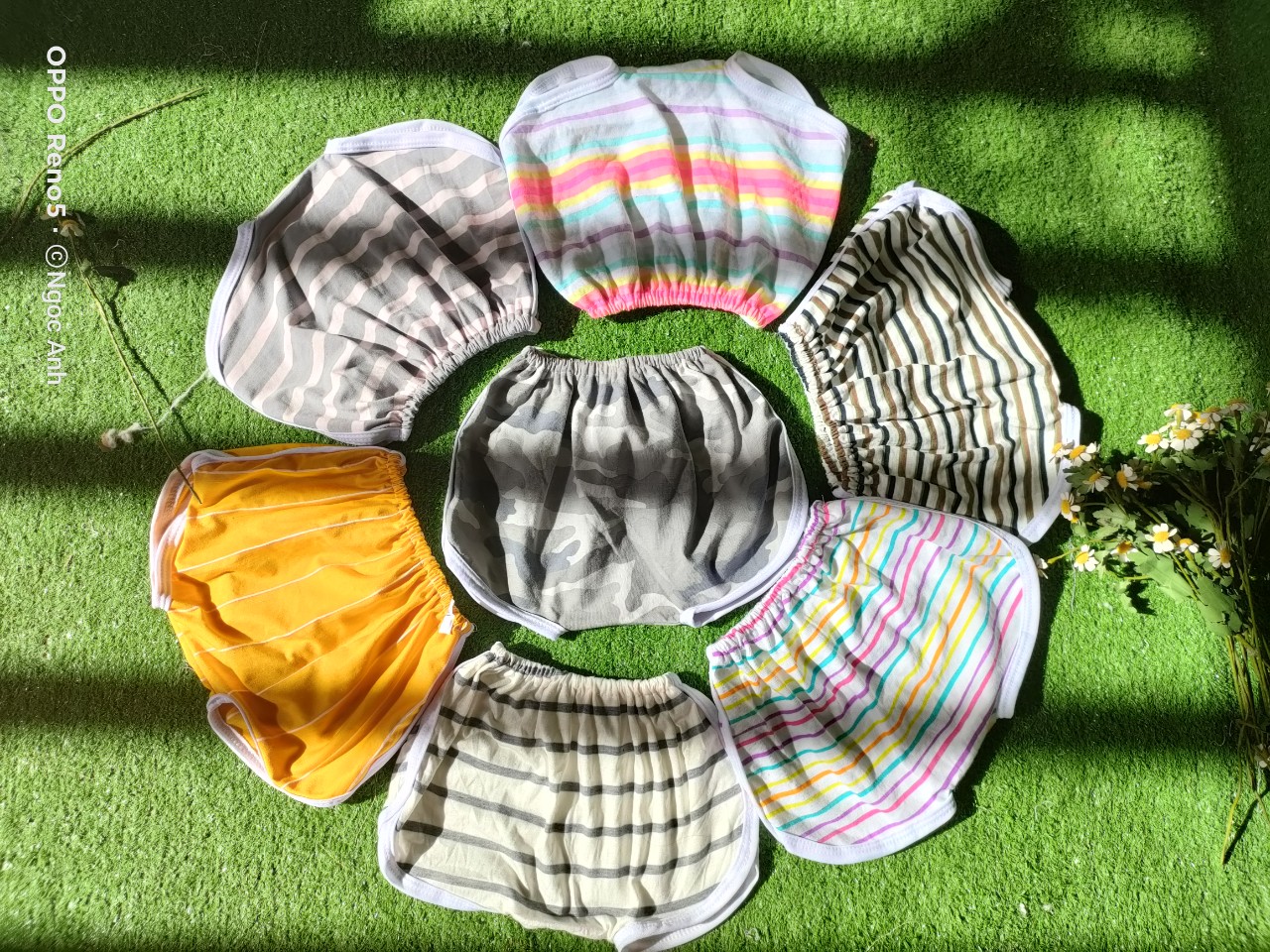 SET 10 quần đùi kẻ cho bé trai bé gái