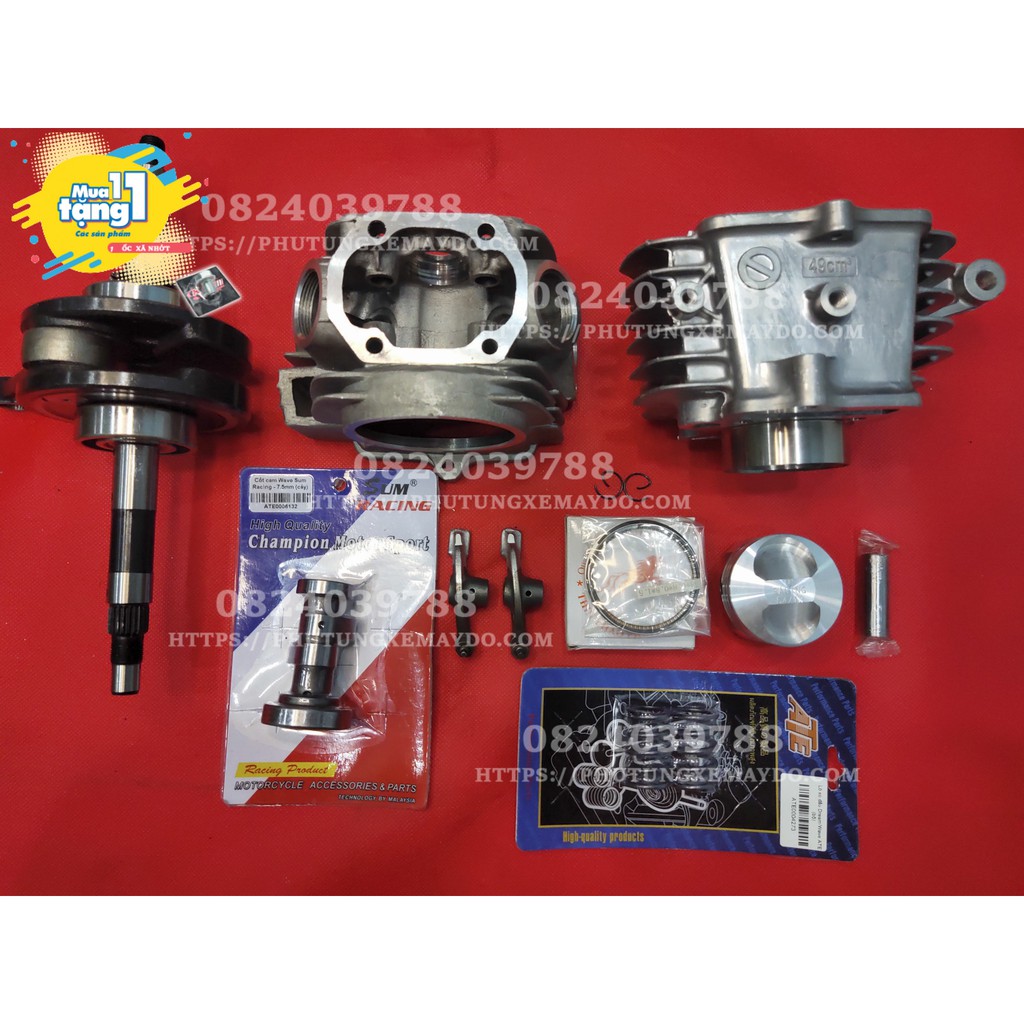 Wave Anpha Lên 54 Dên Lớn 110 Full Bộ Làm Sẵn Như Hình