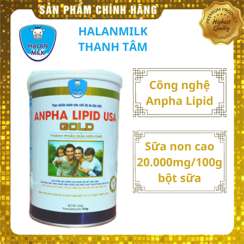 Sữa non Alpha Lipid USA Gold 450g - Halanmilk