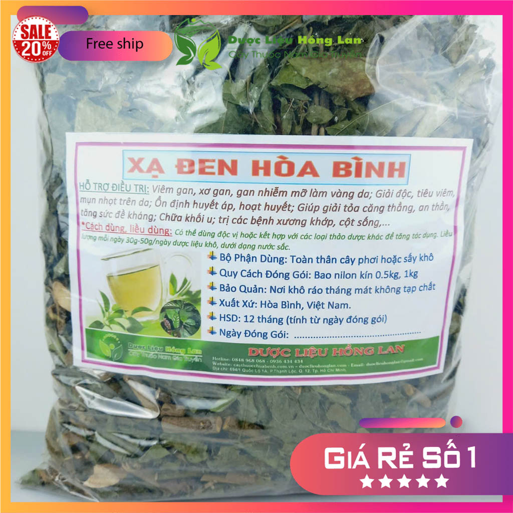 [FreeshipMAX] [HCM]Cây xạ đen Hòa Bình khô 1kg