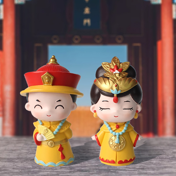 [HCM]Bộ 02 tượng Vua - Hậu chibi