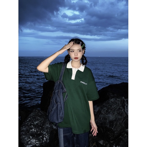 [Nhập Lazxuhuong03 - Giảm 40k/299k]ÁO POLO TWENTI CỔ PHỐI CÁ SẤU COTTON