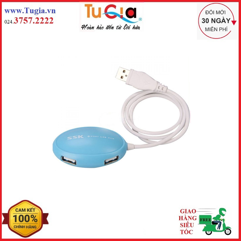 Hub usb 4 cổng SSK SHU 017 – Hàng Chính Hãng