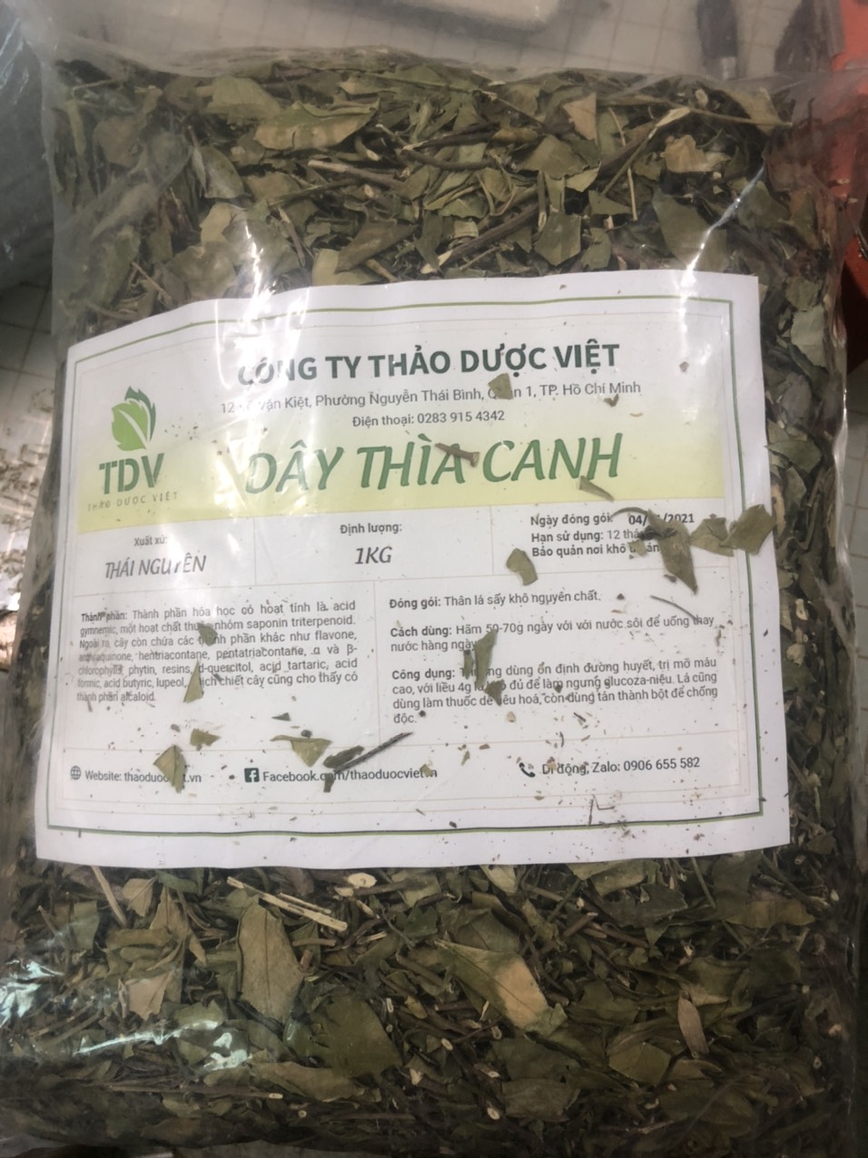 Combo 5kg Dây thìa canh khô nguyên chất trị tiểu đường