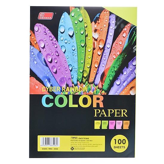 GiẤY PHOTO DẠ QUANG ĐỦ MÀU A4 (100 TỜ/TẬP)
