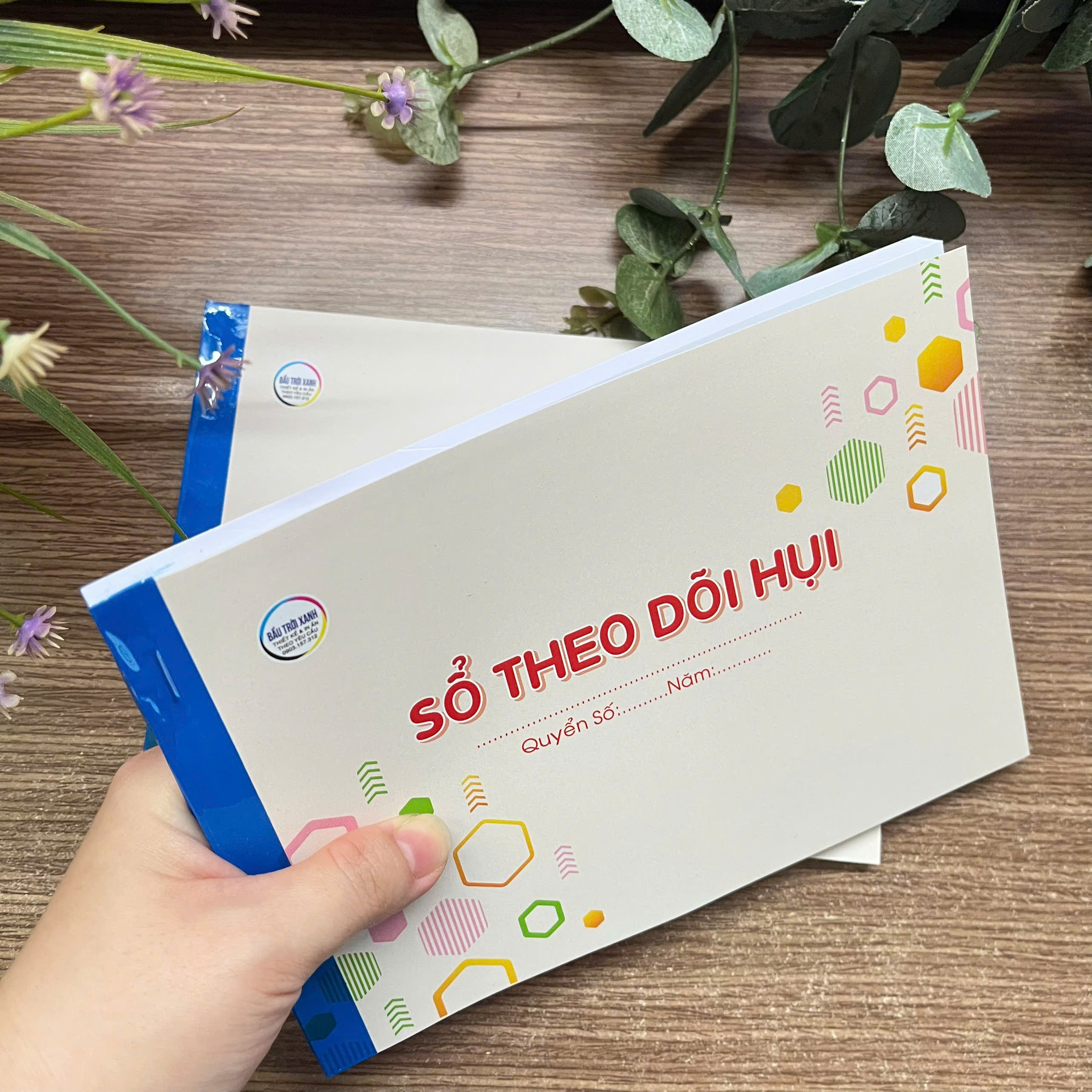 Sổ theo dõi hụi nhỏ khổ A5 / giấy dày / 70 tờ/quyển
