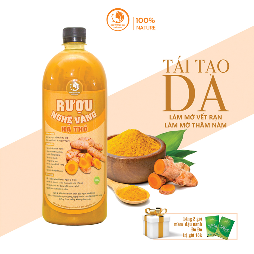 Cốt nghệ vàng hạ thổ (Handmade nhà làm) 200ml