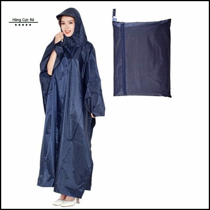 Áo mưa 2 đầu vải dù cao cấp, freesize HCR