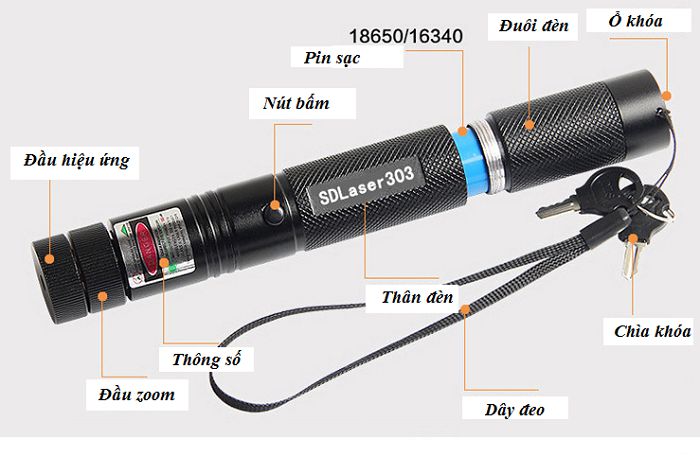 Đèn Laser Tia Xanh SD 303