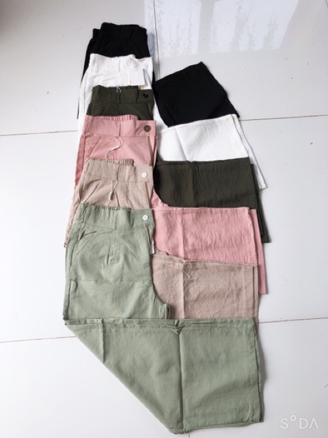 Quần Culottes Nữ Cúc Khoá Kiểu Nhật Dáng Lỡ