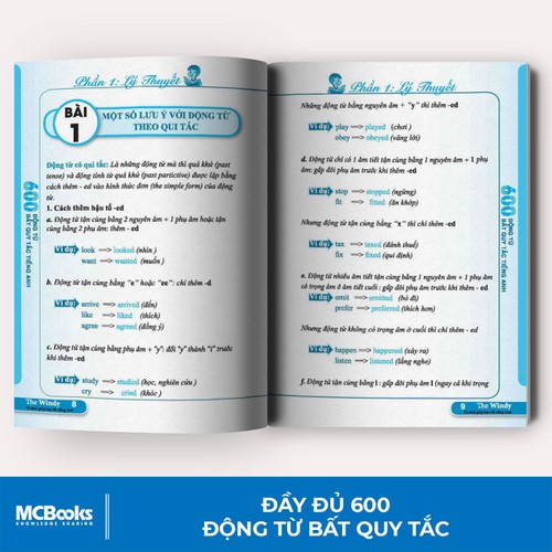 600 động từ bất quy tắc trong tiếng Anh