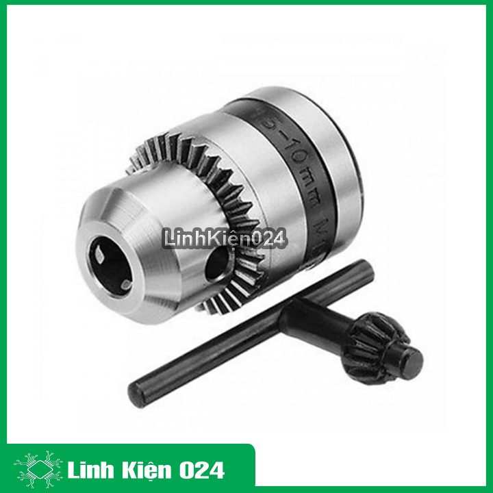 Combo đầu kẹp mũi khoan 3 chấu côn và bạc B10 lỗ 3.17mm