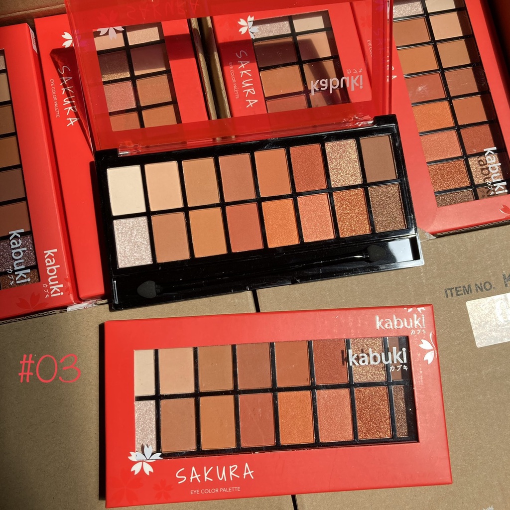 Phấn mắt Kabuki Sakura16 ô TONE CAM Tây