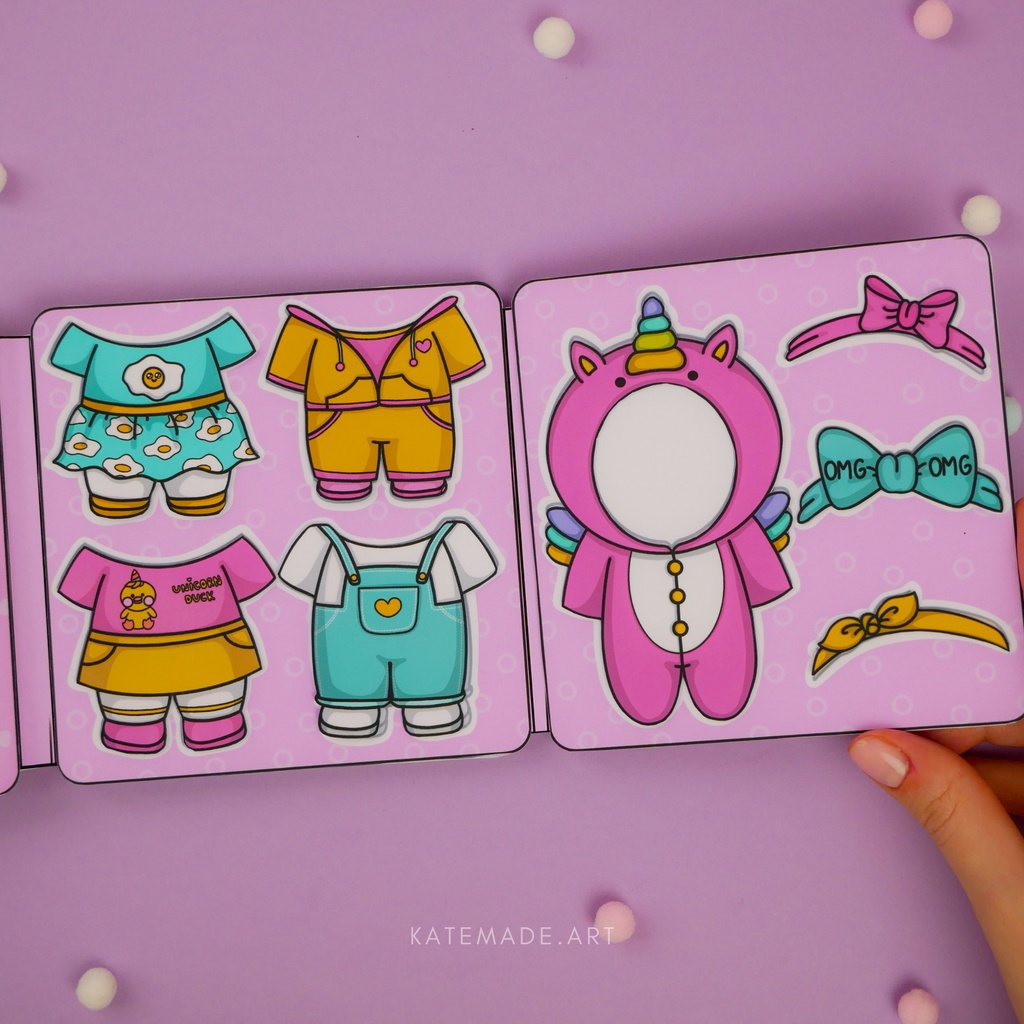 Busy book Bạn Vịt Lalafan Doll House