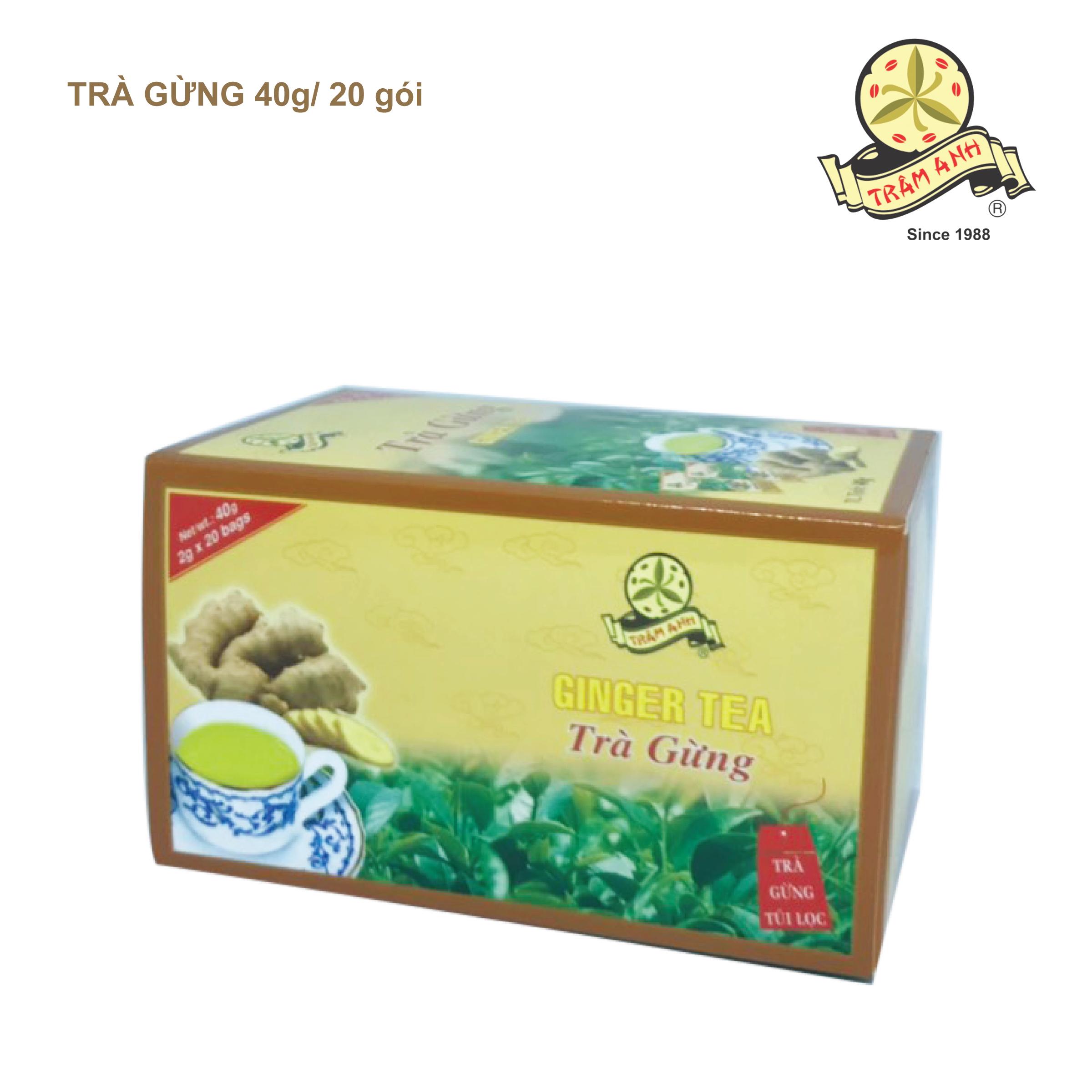 Trà Gừng TRÂM ANH- 20 túi lọc x 2gr