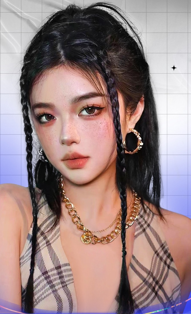 Tóc giả tết thắt bính mini J111 ❤️FREESHIP❤️ tóc tết thắt bính, tóc giả thắt bím